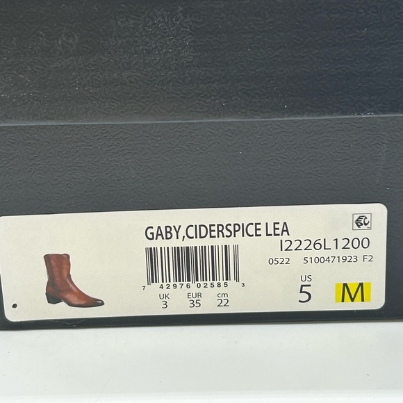 Naturalizer Gaby Leather Ankle Boots Brown Ciderspice Size 5M NIB - Picture 11 of 12